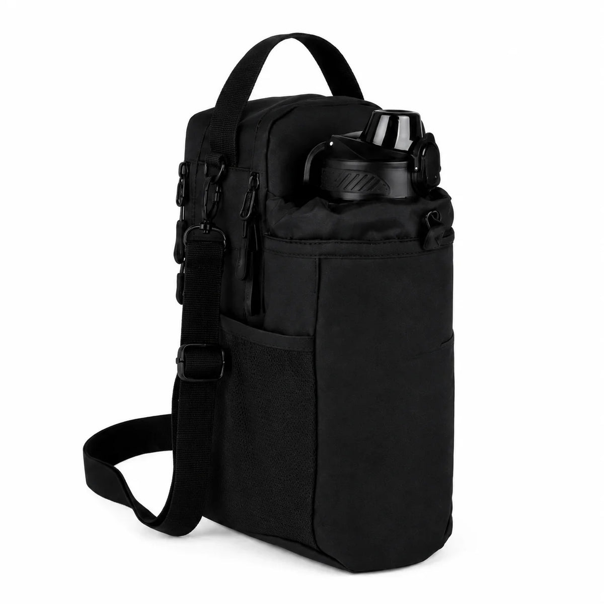 Magnetic Gym Bottle Bag Water Bottle Holder Fitness Accessory Hands Free Storage Bag for Gym Workout Running Travel Sports Gear