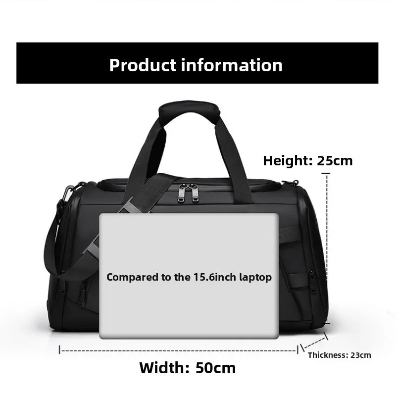 Large-Capacity Splash-Proof Fashion Travel Bag New Temperament Sports Trend Swimming Fitness Bag Storage Hand Luggage