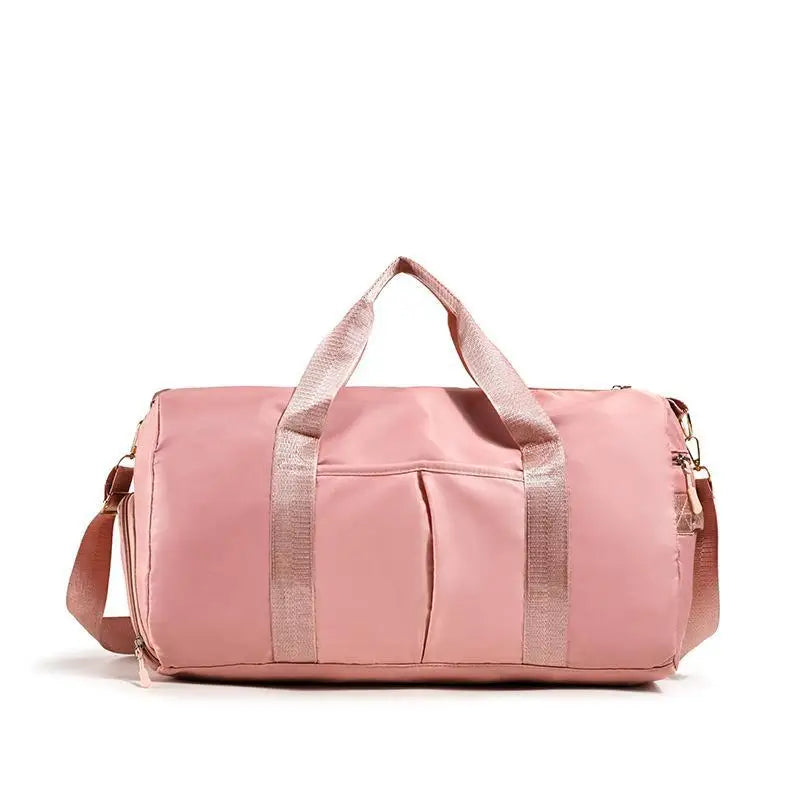 Gym Bag with Shoe Compartment and Wet Bag Airplane Travel Duffel Bag Sports Fitness Tote Bag for Swimming Yoga【Smq】