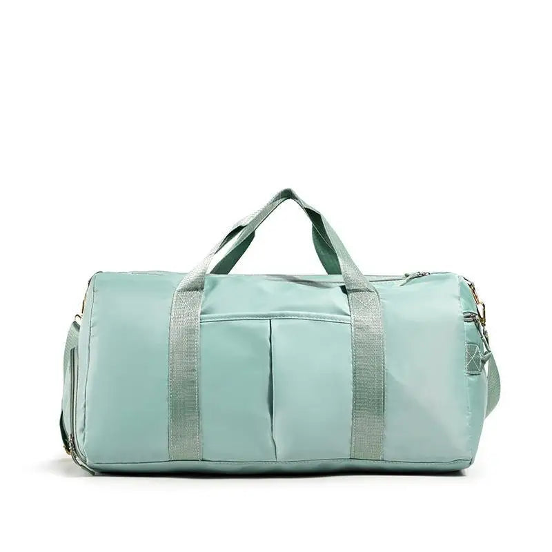 Gym Bag with Shoe Compartment and Wet Bag Airplane Travel Duffel Bag Sports Fitness Tote Bag for Swimming Yoga【Smq】