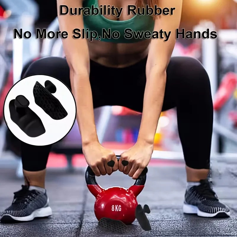 Anti-Slip Grips Strengthener Portable Finger Trainer Ergonomic Rubber Hand Protector for Weight Lifting Pull-Ups Gym Training