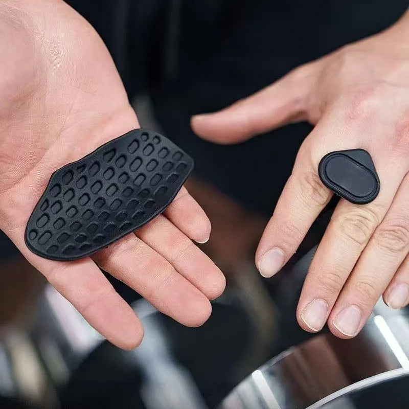 Anti-Slip Grips Strengthener Portable Finger Trainer Ergonomic Rubber Hand Protector for Weight Lifting Pull-Ups Gym Training