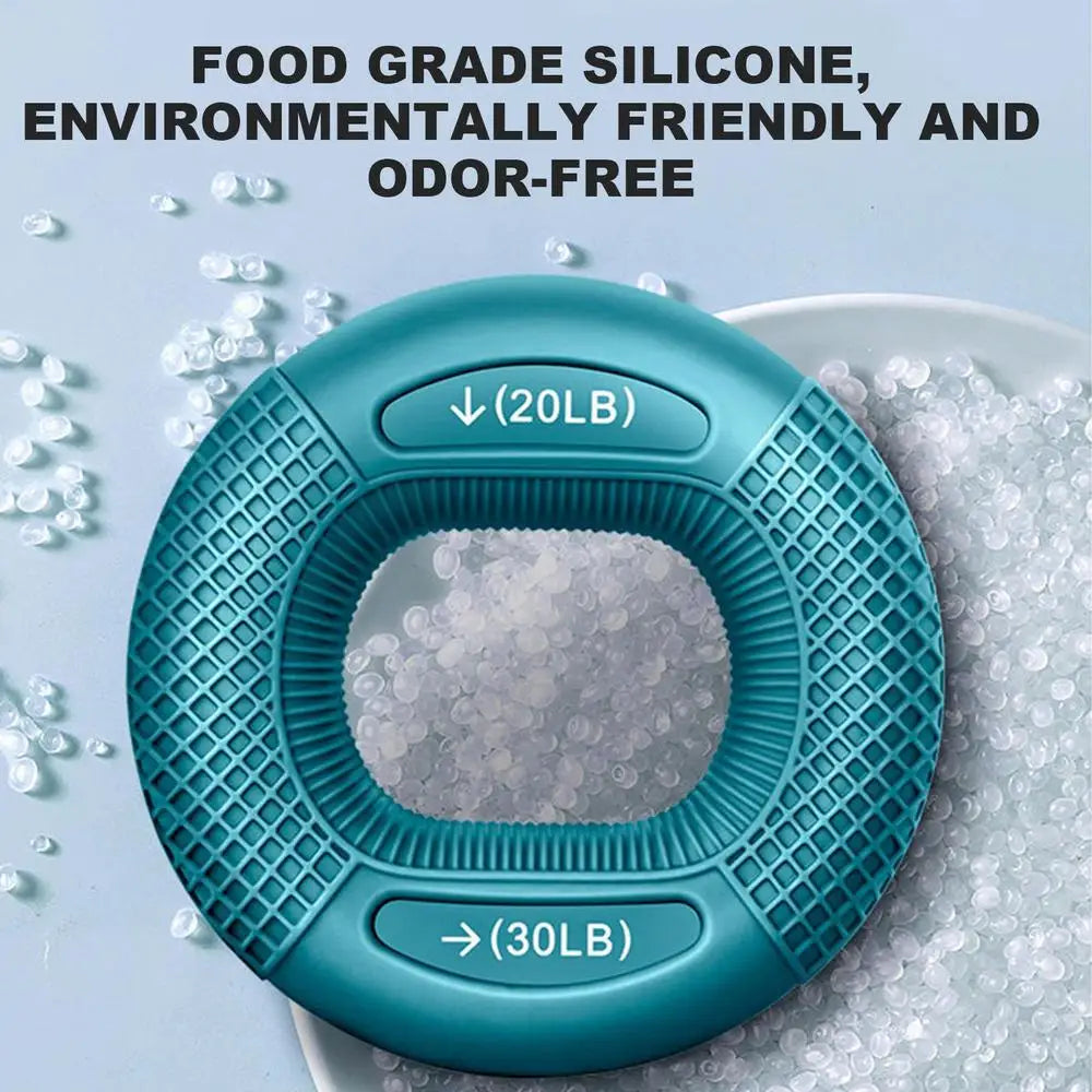 Silicone Finger Grip Strengthener Ring Adjustable Resistance Hand Wrist Exercise for Carpal Tunnel Relief Gym Home Training